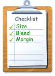 Checklist Size		 Bleed Margin