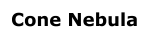 Cone Nebula